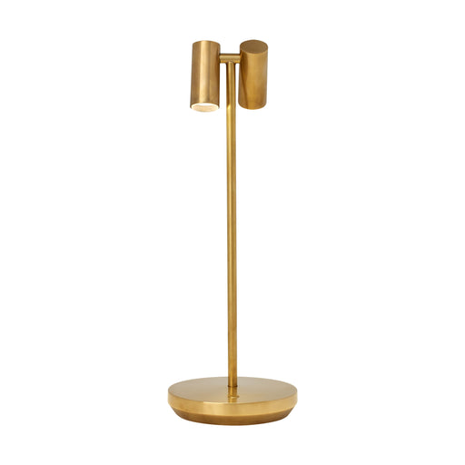 Visual Comfort Modern SLTB27027NB Doppia Accent Rechargeable Table Lamp by Sean Lavin, Natural Brass Main Image.jpg