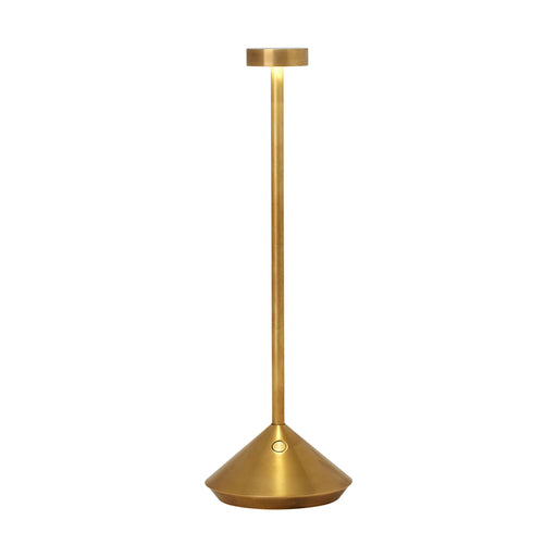Visual Comfort Modern SLTB27127NB Moneta Accent Rechargeable Table Lamp by Sean Lavin, Natural Brass Main Image.jpg